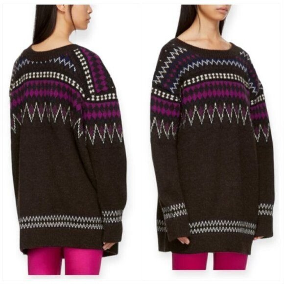 Junya Watanabe Comme des Garçons, Brown multi Jacquard Sweater, Fair Isle, Size - Picture 2 of 15